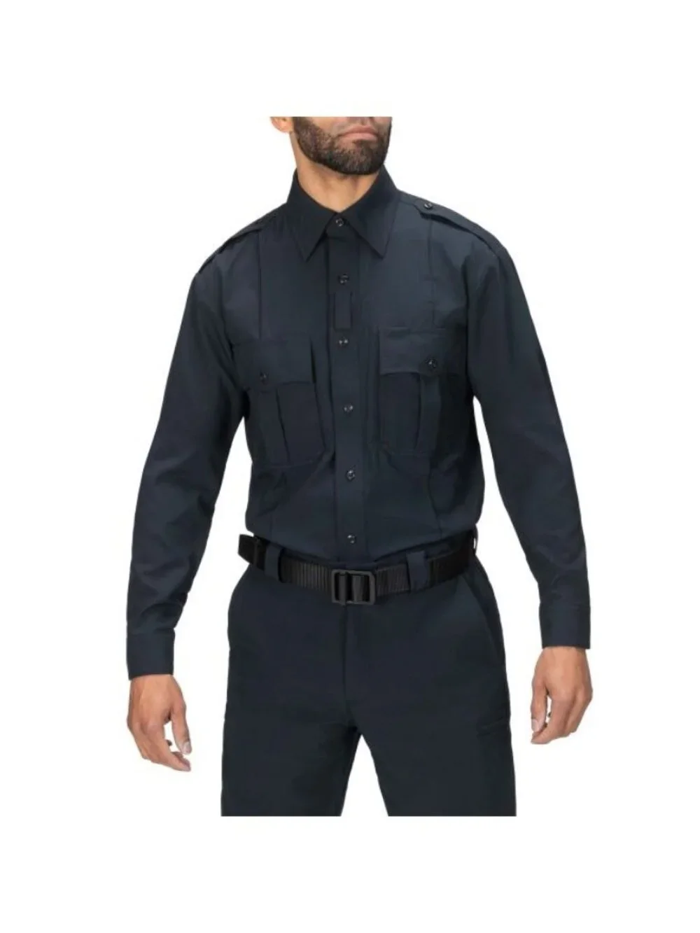 NWT Blauer FLEXRS LS Supershirt Mens 20.5/37 Dark Navy 8671 - Picture 2 of 10